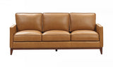 Divani Casa Naylor - Modern Brown Italian Leather Split Sofa