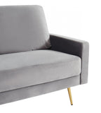 Divani Casa Huffine - Modern Grey Fabric Sofa