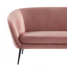 Divani Casa Koeing - Modern Coral Fabric Sofa