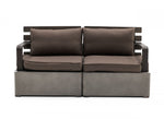 Renava Garza - Outdoor Concrete & Acacia 2 Seater Sofa