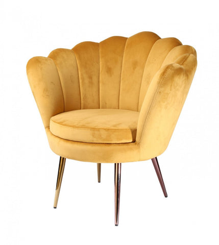 Modrest Balina - Transitional Gold Accent Chair