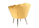 Modrest Balina - Transitional Gold Accent Chair