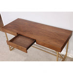 Halstein - Contemporary Light Walnut Desk