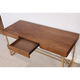 Halstein - Contemporary Light Walnut Desk