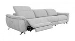 Divani Casa Paul - Contemporary Grey Sofa w/ Electric Recliners