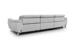 Divani Casa Paul - Contemporary Grey Sofa w/ Electric Recliners