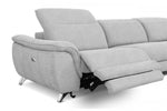 Divani Casa Paul - Contemporary Grey Sofa w/ Electric Recliners