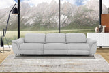 Divani Casa Paul - Contemporary Grey Sofa w/ Electric Recliners