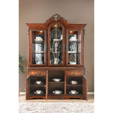 Lucie - Traditional Brown Cherry Hutch & Buffet