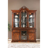 Lucie - Traditional Brown Cherry Hutch & Buffet