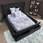 Davida Transitional Dark Grey Bed