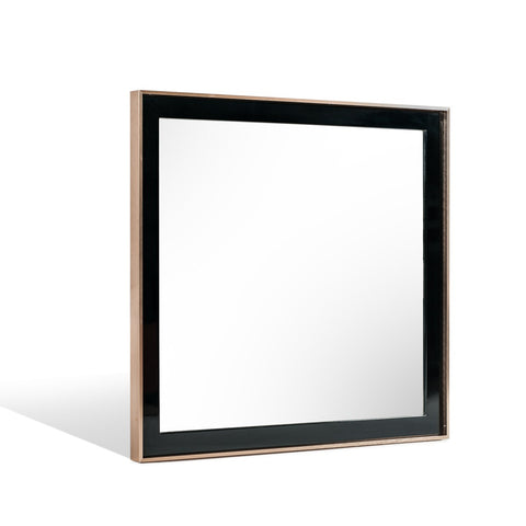 Nova Domus Cartier Modern Black & Rosegold Mirror