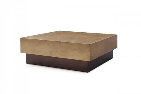 Modrest Derek - Modern Metal & Antique Copper Coffee Table