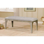 Diocles - Transitional Silver dining Bench