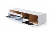 Modrest Frost Modern Small White TV Stand