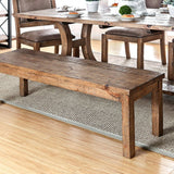 Gianna  - Rustic Oak Dining Bench