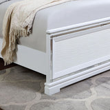 Winterthur- Contemporary White/Dark Grey Bed