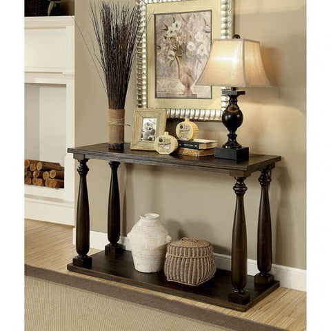 Luan - Transitional Dark Walnut Sofa Table