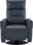 Divani Casa Nashua Modern Blue Leatherette Recliner Chair