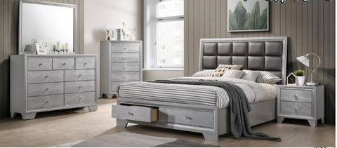 Light Gray - 4 piece Bedroom Set