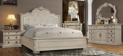 Antique White - 4 pc Bedroom Set