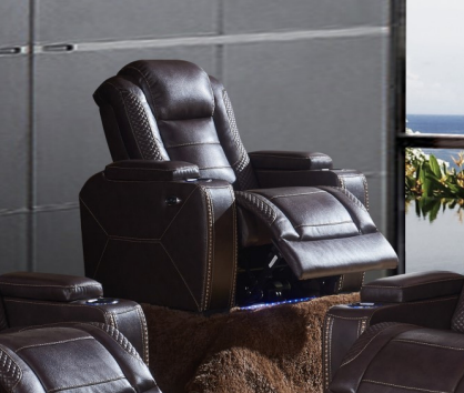 Deep Brown Leather - Armchair Recliner