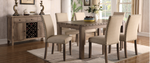 Beige/Light Brown - 7 pc Dining Set