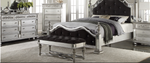 Silver & Black - 4 pc Queen Bedroom Set