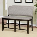 Teagan - Transitional Gray Counter Height Dining Bench