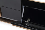 Nova Domus Cartier Modern Black & Rosegold TV Stand