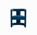 Modrest Kendra - Modern Blue Fabric Accent Chair