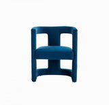 Modrest Kendra - Modern Blue Fabric Accent Chair