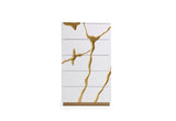 Modrest Aspen Modern White & Gold Chest