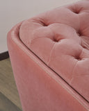 Divani Casa Aiken - Modern Salmon Velvet Loveseat