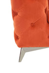 Divani Casa Delilah - Modern Orange Fabric Chair