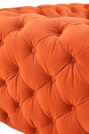 Divani Casa Delilah - Modern Orange Fabric Chair