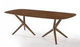 Modrest Utah - Modern Walnut Rectangular Dining Table