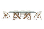 Modrest Mason & Lucas Modern Walnut Dining Set