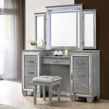 Tasmin - Contemporary Silver Vanity Set