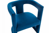 Modrest Kendra - Modern Blue Fabric Accent Chair