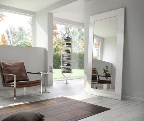 Modrest Beth - Modern White Floor Mirror