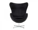 Modrest Lenmar - Modern Black Fabric Accent Chair