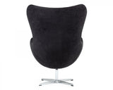 Modrest Lenmar - Modern Black Fabric Accent Chair