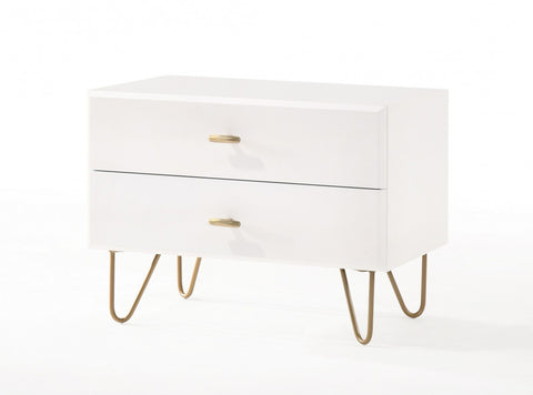 Modrest Bryan - Modern White Nightstand