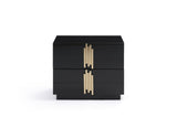 Modrest Token Modern Black & Gold Bedroom Set