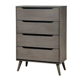 Lennart-  Mid-Century Grey Chest