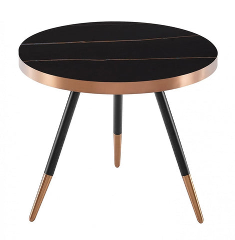 Modrest Cayson - Modern Black Ceramic Small Coffee Table