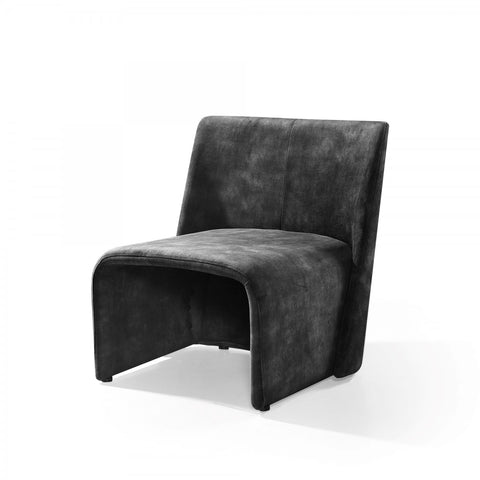 Modrest - Modern Jarvis Accent Dark Grey Fabric Chair