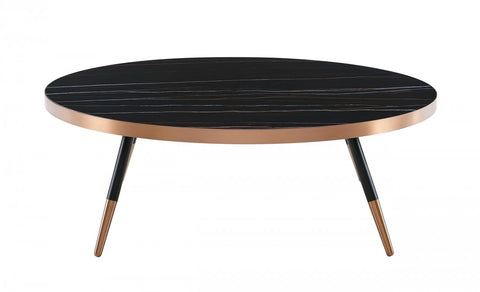 Modrest Cayson - Modern Black Ceramic Coffee Table