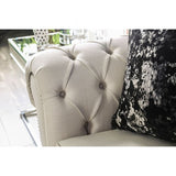 Gilda - Glam Velvet-like Beige Sofa